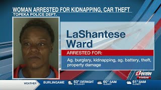 Topeka woman arrested for alleged vehicle theft, kidnapping a female with special needs