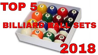 Top 5 Pool Ball Sets 2018