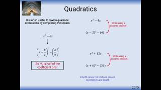 Solving quadratic equations by Completing the Square and Quadratic Formula method