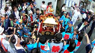 令和元年度坂戸八坂神社夏祭り町内(子供)神輿合同渡御８