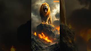 The Fearsome Lion and the Burning Jungle #animation #story #lion #lionattitude