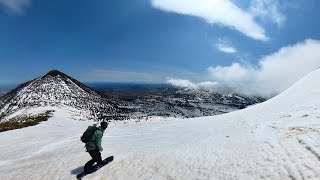 八甲田BC  春の大冒険（大岳・小岳・高田大岳北面スティープライン滑降）2024.4.21 #backcountry