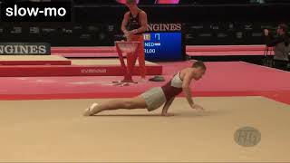 MAG 2022 COP Artistic gymnastics elements [C] Fedorchenko F/X (slow-mo)