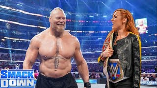 WWE Full Match - Becky Lynch Vs. Brock Lesner : SmackDown Live Full Match