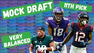 Balanced Draft, 11th Pick Strategy, Superflex Mock Draft