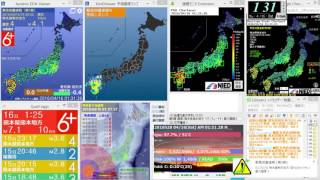 【平成28年熊本地震】[緊急地震速報]2016/4/15 熊本県熊本地方 最大震度6強