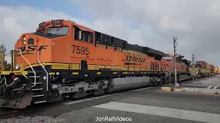 11/27/24 Pre: EB BNSF S train with UP 5931 passes through Lakeland Rd SFS