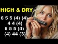 HIGH & DRY HARMONICA ( C DIATONIC ), ARMÓNICA C, TABS, BLUES HARP C, GAITA DE BOCA C, MUNDHARMONIKA