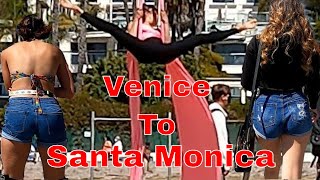 Venice Beach Pier To Santa Monica Beach Pier Virtual Bike Tour Grind for a beautiful Sunday Weekend.