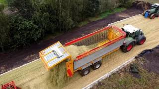 Loonbedrijf Nijmeijer-Kuipers bij Keyzer Langeveen aan het maishakselen