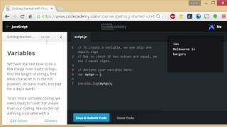 Codecademy Getting Started with Programming 24