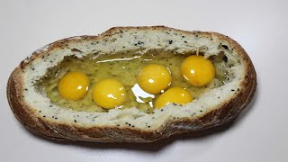 Just put the egg on the bread and see the result. It is very tasty #26