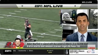 ESPN NFL LIVE Baker Mayfield And The Tampa Bay Buccaneers Have HUGE Expectations, Can Baker Lead?
