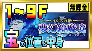 【無課金まおりゅう】ループルーペ「1-9F」宝の位置と中身【まおりゅう/転生したらスライムだった件/転スラ/魔王と竜の建国譚】