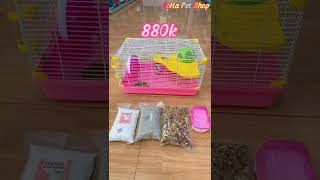 LoHa Pet Shop ship combo hamster bông lan và lồng nuôi siêu xinh #Shorts