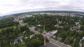 Aerial View of Proclaim FM's Broadcast Tower in Holland, Ohio WPOS