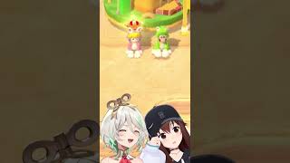 Sora and CC vibing and singing Mario's OST【CCxSora/HololiveEN】#shorts