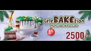 Mint Chocolate Christmas Cake CeleBAKEtion Festive Season Offer Ice Cream Cake in Nairobi