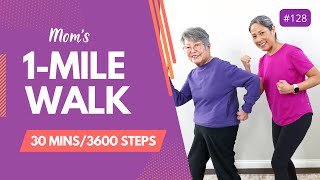 30 MINUTE INDOOR WALKING WORKOUT |  1 Mile Walk | Beginners, Seniors