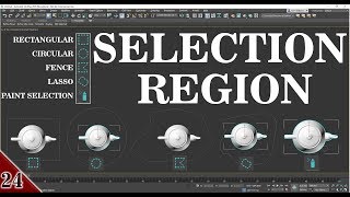 #24 || SELECTION REGION || 3DS MAX FULL MODELING TUTORIAL IN HINDI ||