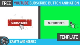 (Free) Green screen Subscribe Button animation template | Works on any software |# Animation