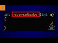 Reverse Number In Java