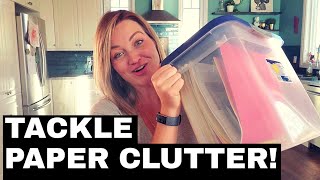 How I Dealt with Years of Paper Clutter!!