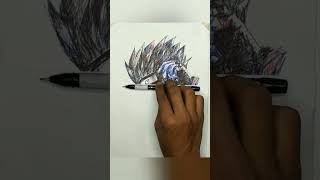 Draw with pen ||😎 kakashi hatake ||#drawing     #kakashi     #shorts