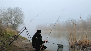 Flussangeln im Winter bei klirrender Kälte!