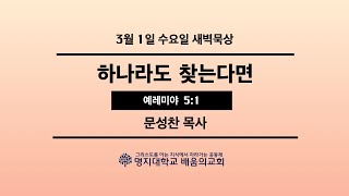 새벽묵상_ 2023. 3. 1(수) \