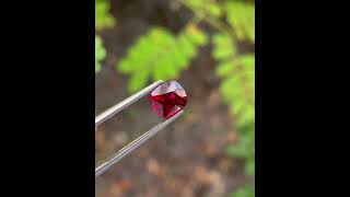 Fine Quality Red Burmese Spinel 1.55 Carats Cushion Cut Natural Gemstone #spinel #gemstone