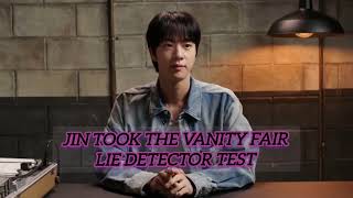 Jin took the lie detector test|| Vanity fair 😂#bts#btsarmyforever #jin#btsarmy