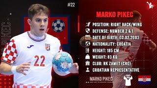 Marko Pikec - Right Back & Wing - RK Zamet - Highlights - Handball - CV - 2022/23