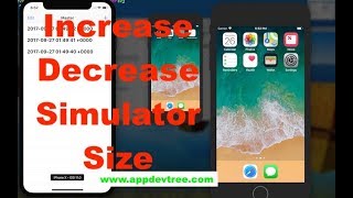 Increase or Decrease Size Of Simulator In Xcode 9
