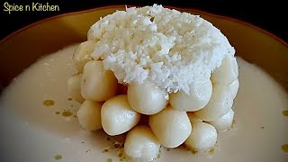 Mani Puttu | Mani puttu in coconut shell | chiratta puttu | steamed rice balls in coconut shell