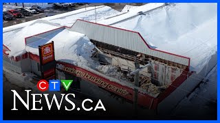 Roof collapse in Huron County