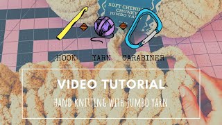 How to Hand Knit with Jumbo Yarn Video Tutorial