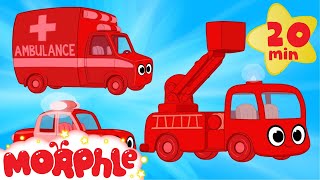 My Magic Ambulance Morphle + My Magic Police Car Morphle and Fire Truck -- Kids Vehicle Compilation!