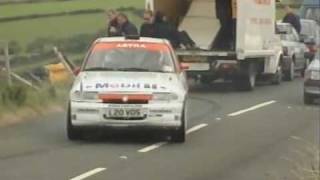 David Llewellin has Brake Failure Manx International Rally 1994