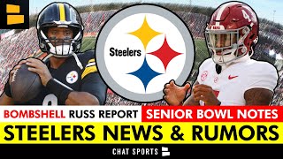 REPORT: Steelers STILL Believe In Russell Wilson As QB1? + Senior Bowl Day 1 Notes \u0026 Takeaways