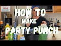 How About A Party Punch That is Easy! Look's Great for Halloween, Christmas or St. Patrick's Day!