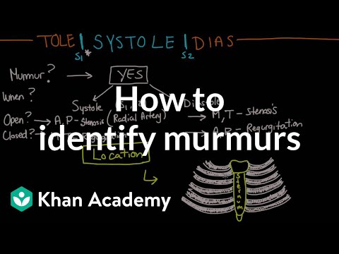 How to identify murmurs | Circulatory System and Disease | NCLEX-RN | Khan Academy How to identify murmurs | Circulatory System and Disease | NCLEX-RN | Khan Academy