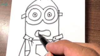 Minion easy drawing | easy minion drawing for kids | minions banana #minions