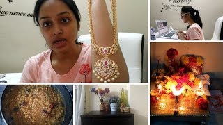 DIML Thursday Vlog || సాయి బాబా దివ్య పూజ మళ్ళీ మొదలుపెట్టాను || Mango Dal Recepie || My Office Room