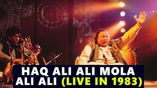Haq Ali Ali Ali Maula Ali Ali Live In 1983 - Nusrat Fateh Ali Khan