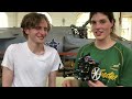 3rd year engineering students work on a mechatronics project