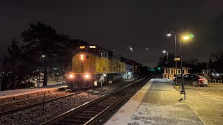 WAMX 6031 and 4173 (SD40) haul WSOR T1 through Deerfield