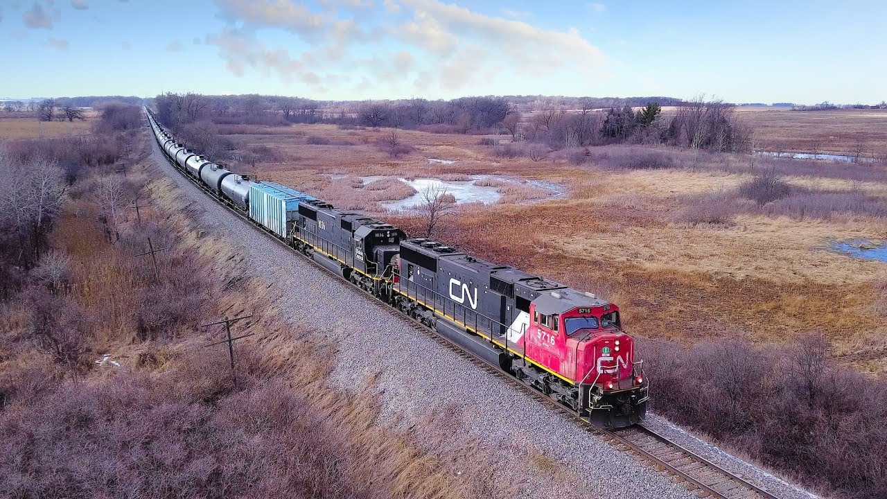 Cn 5716 East An Sd75i With Drone Views On 3 8 2018 Youtube