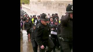 Just Stop Oil Supporters Arrested at the Coronation | ITV News | 6 May 2023 | #shorts
