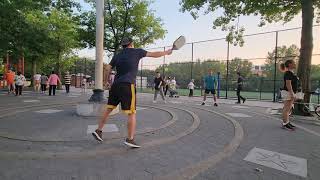 紐約最熱鬧毽子公園 踢毽 跳舞 板球 羽毛球 shuttlecock jianzi badminton dance pickleball COLDEN PARK